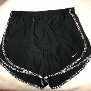 Nike Black & Leopard Print Dri-Fit Running Shorts